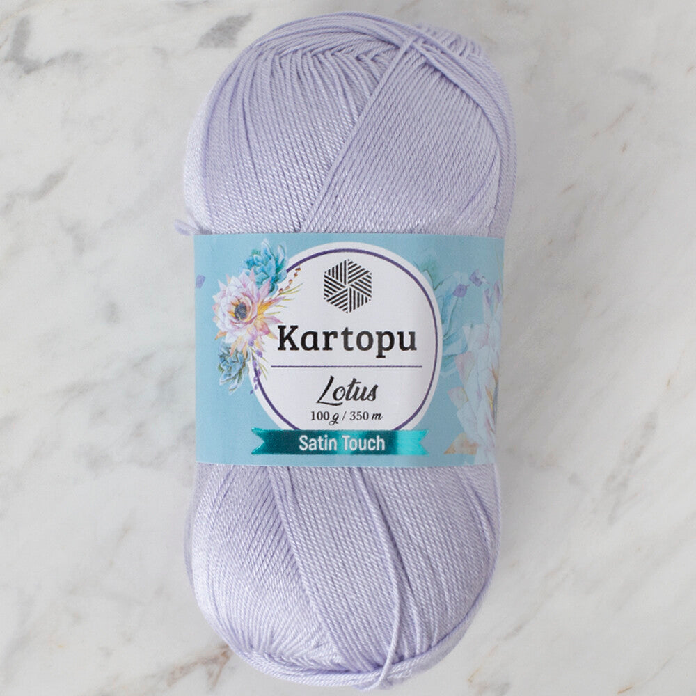 Kartopu Lotus Knitting Yarn, Light Lilac - K714