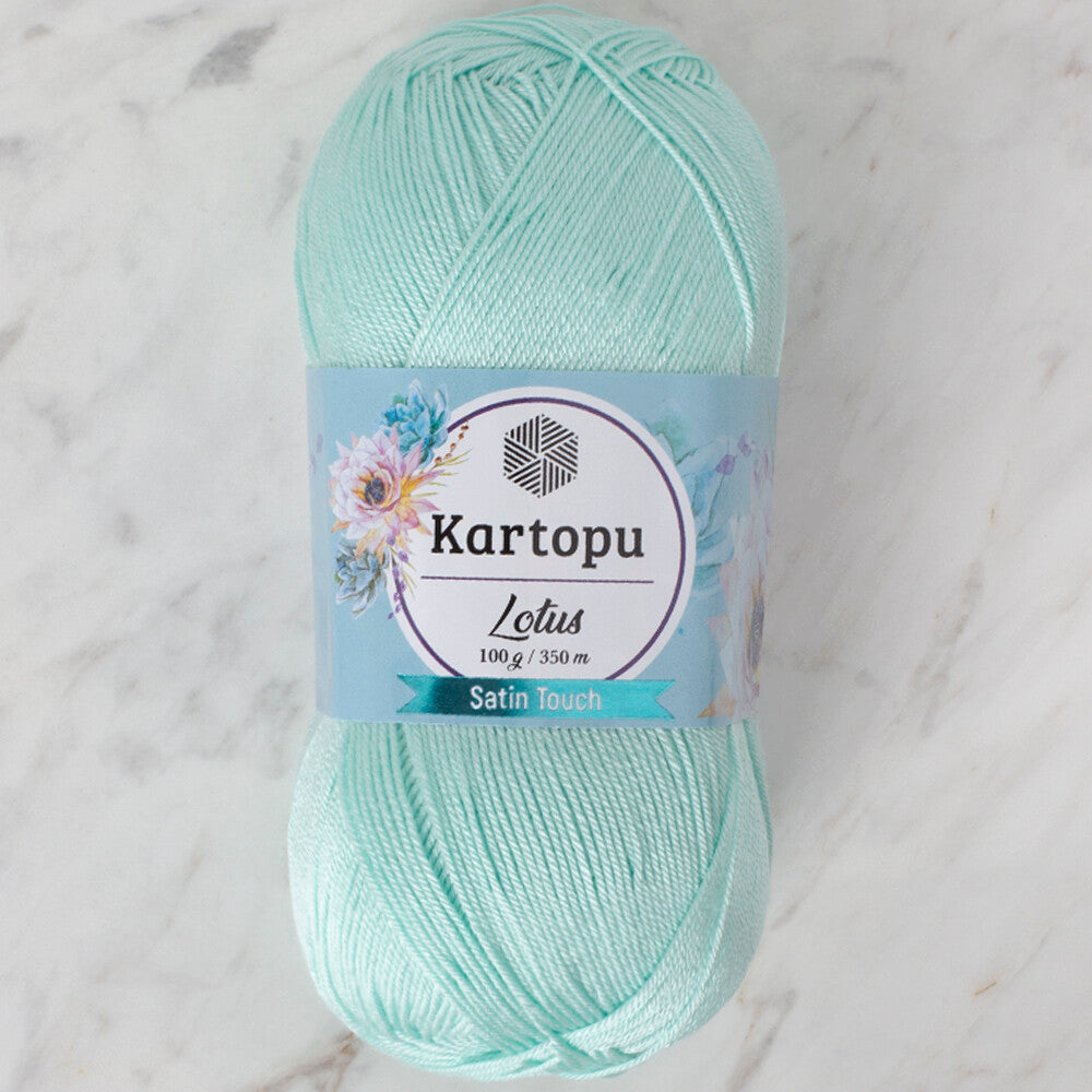 Kartopu Lotus Knitting Yarn, Baby Green - K507