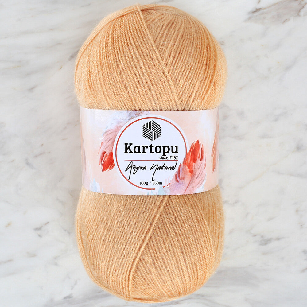 Kartopu Angora Natural Knitting Yarn,Beige - K837