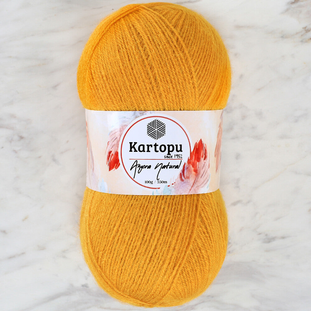 Kartopu Angora Natural Knitting Yarn,Amber - K310