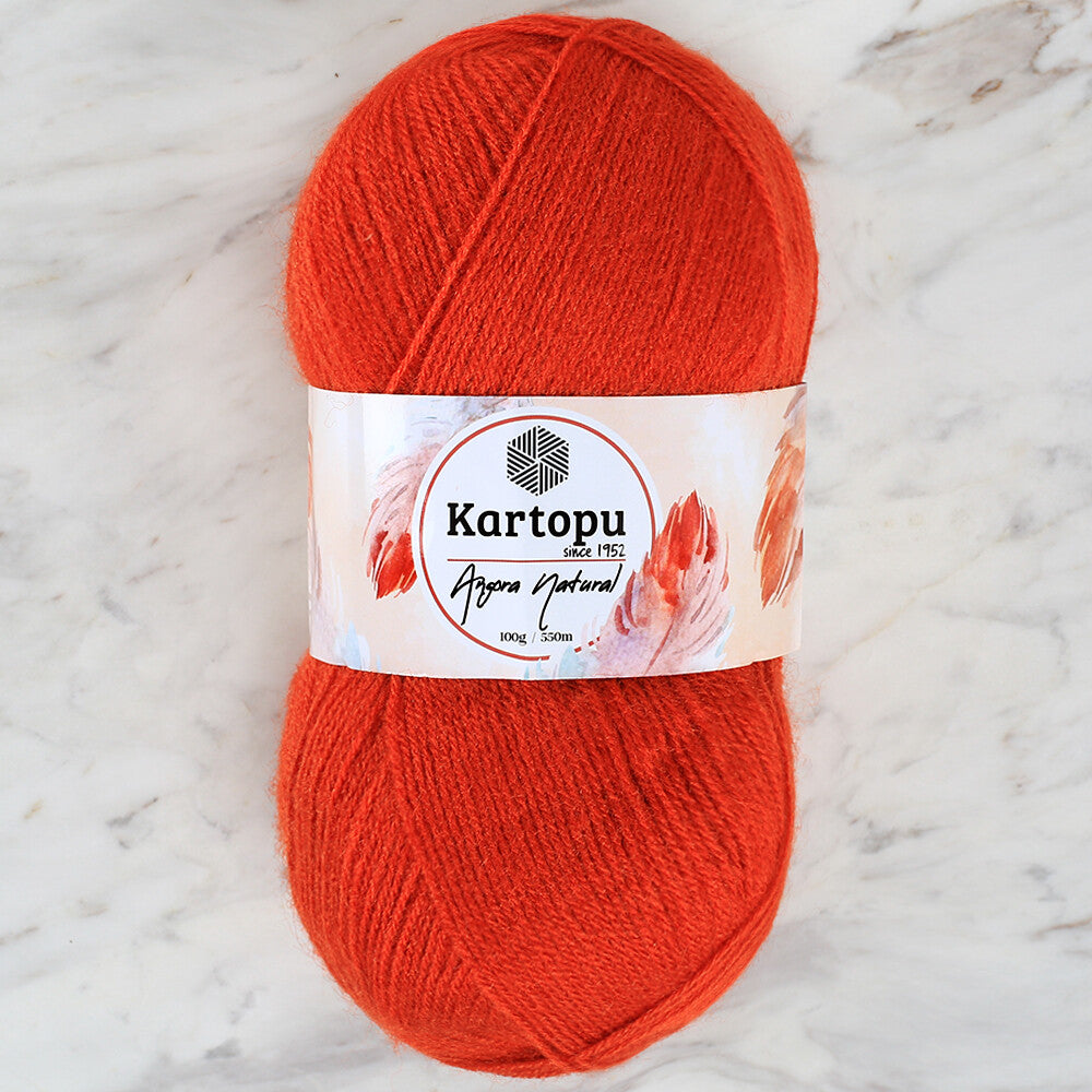 Kartopu Angora Natural Knitting Yarn,Scarlet - K263