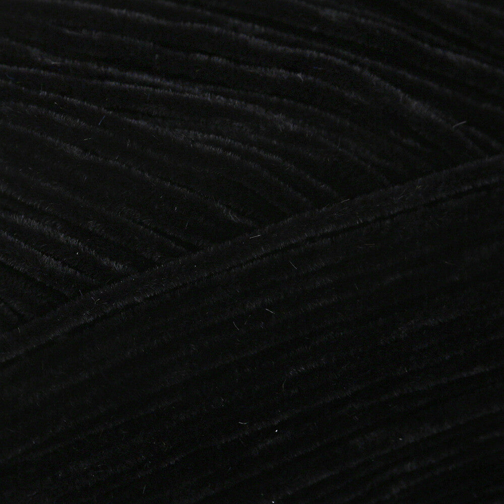 Knit Me Nubuk Knitting Yarn, Black - 800