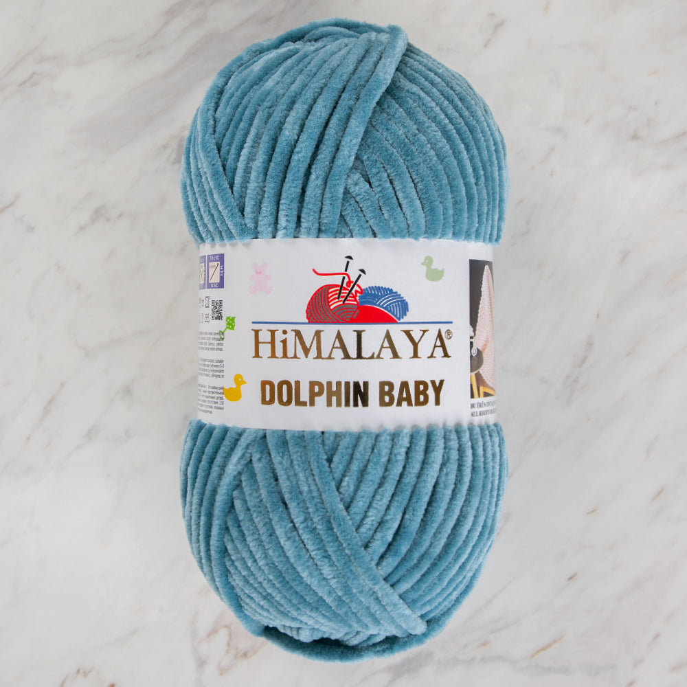 Himalaya Dolphin Baby Chenille Yarn , Green - 80381
