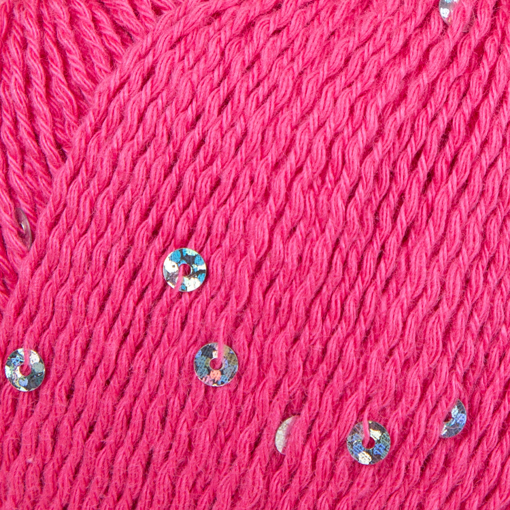 Himalaya Dore Sequined Hand Knitting Yarn, Pink- 61406