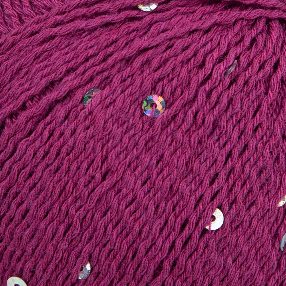 Himalaya Dore Sequined Hand Knitting Yarn, Purple- 61407