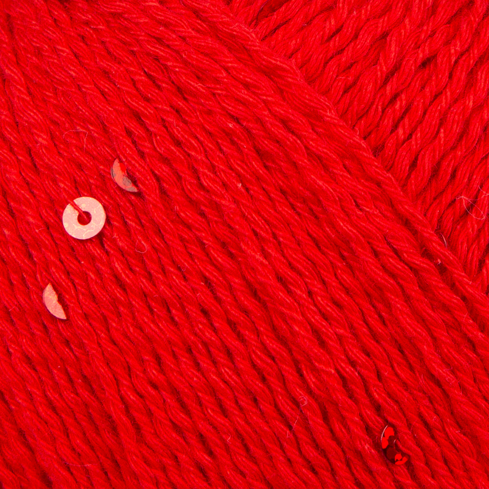 Himalaya Dore Sequined Hand Knitting Yarn, Red - 61409
