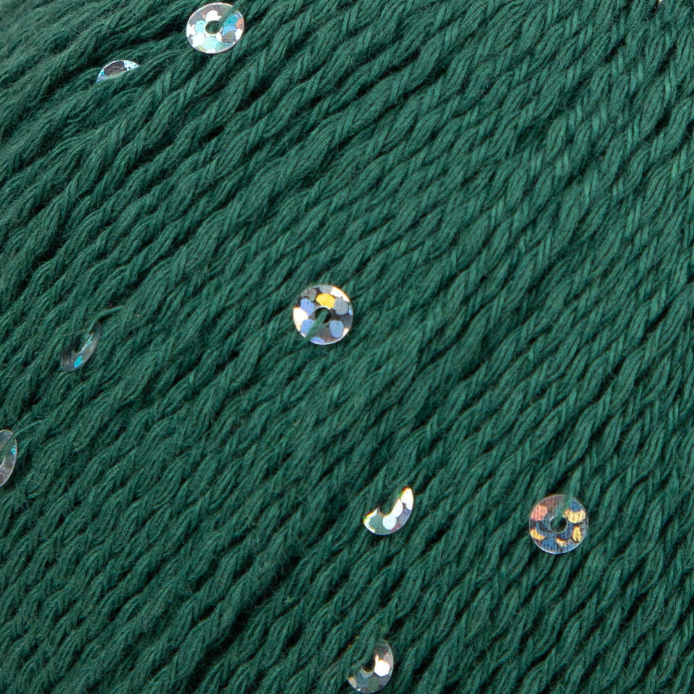 Himalaya Dore Sequined Hand Knitting Yarn, Green - 61410