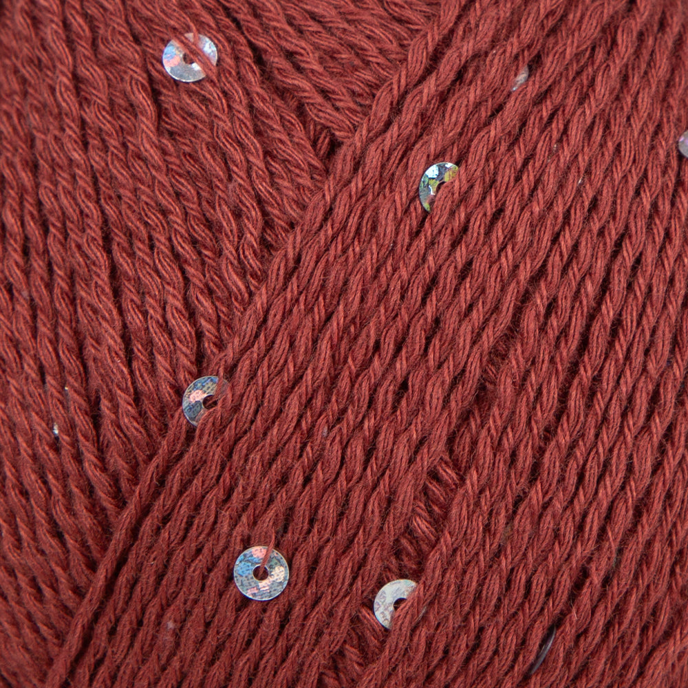 Himalaya Dore Sequined Hand Knitting Yarn, Burgundy - 61415