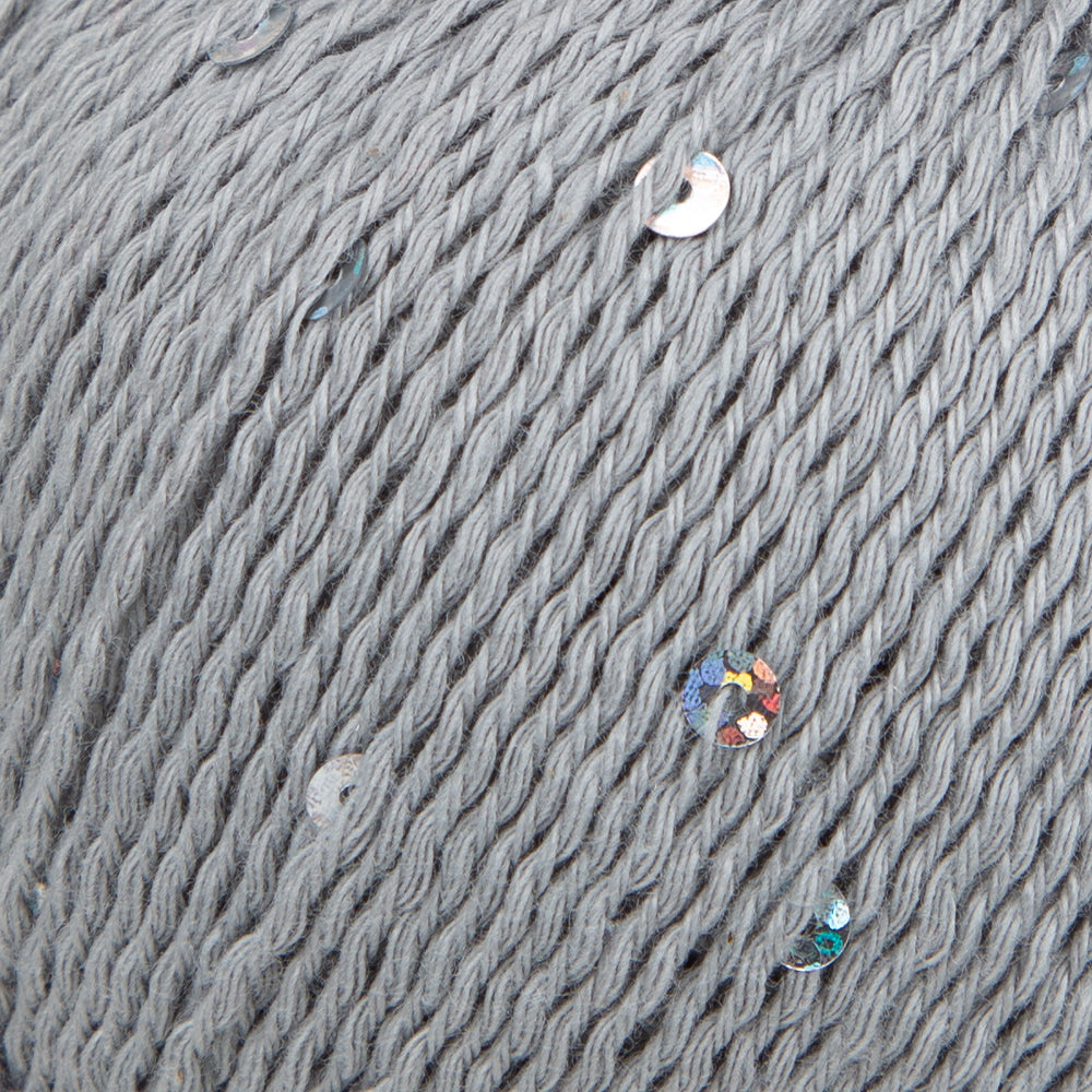 Himalaya Dore Sequined Hand Knitting Yarn, Gray - 61422