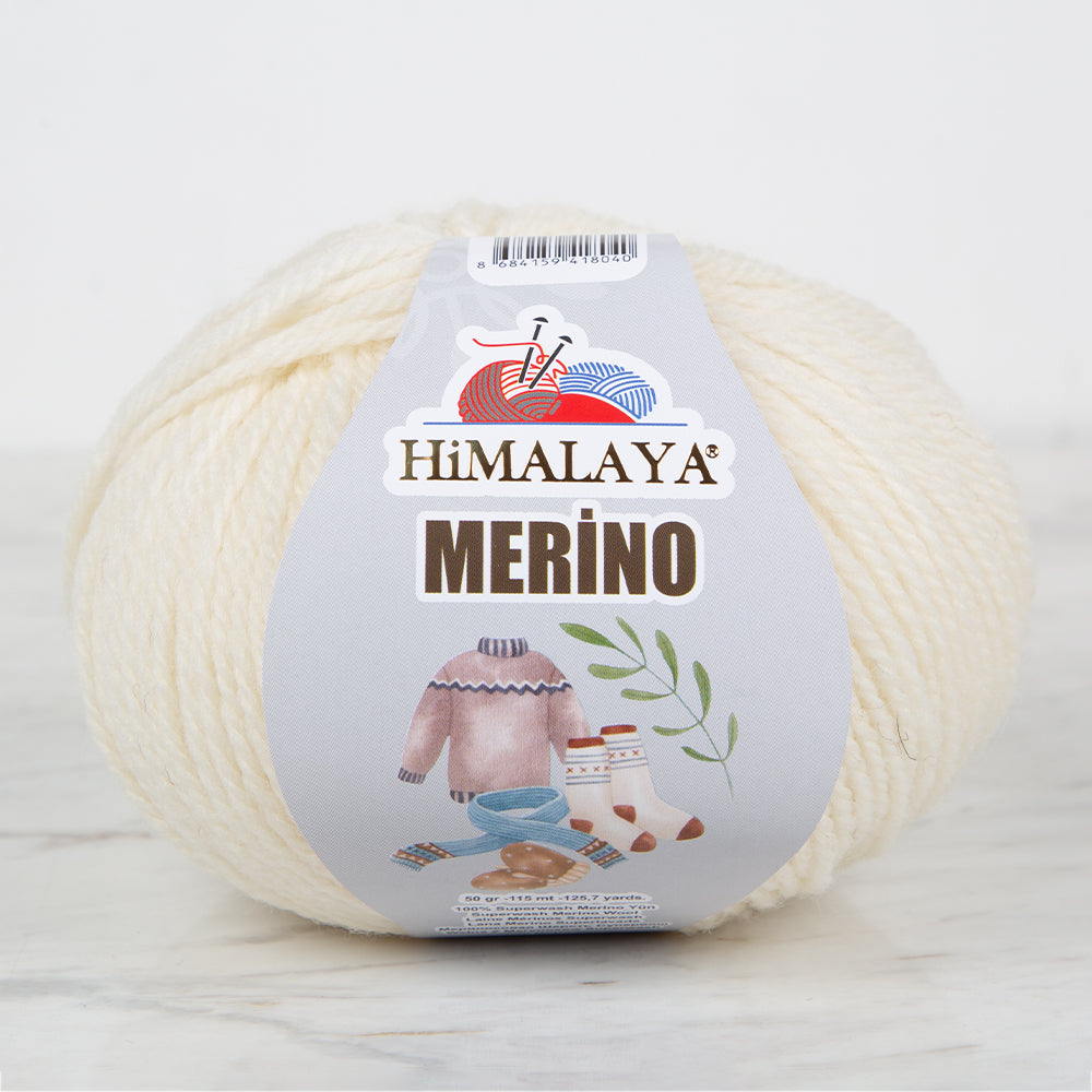 Himalaya Merino Knitting Yarn ,Cream 40901