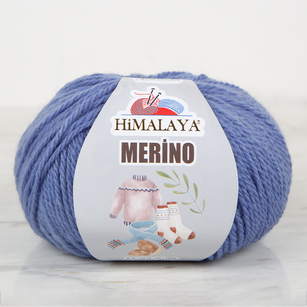 Himalaya Merino Knitting Yarn ,Blue 40907