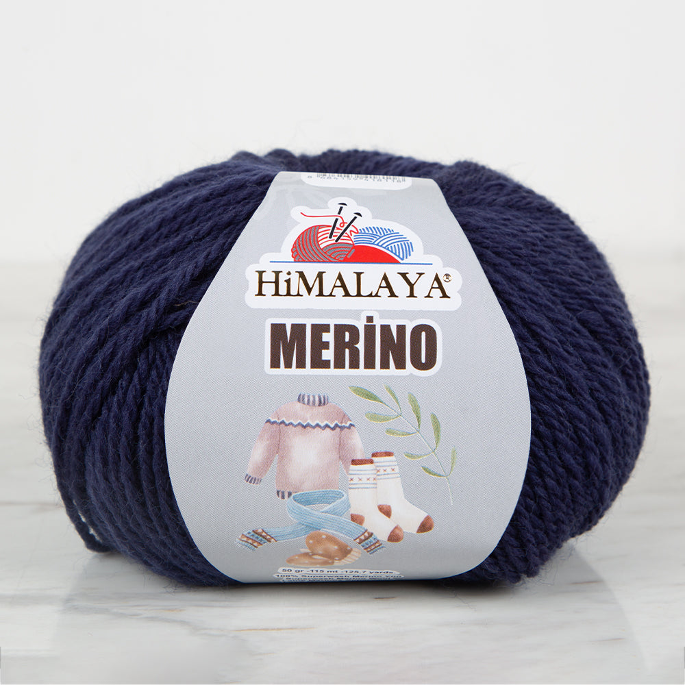 Himalaya Merino Knitting Yarn ,Navy blue 40908