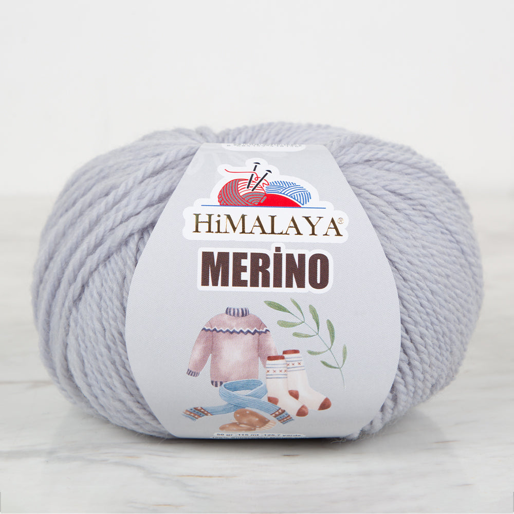 Himalaya Merino Knitting Yarn ,Grey 40912