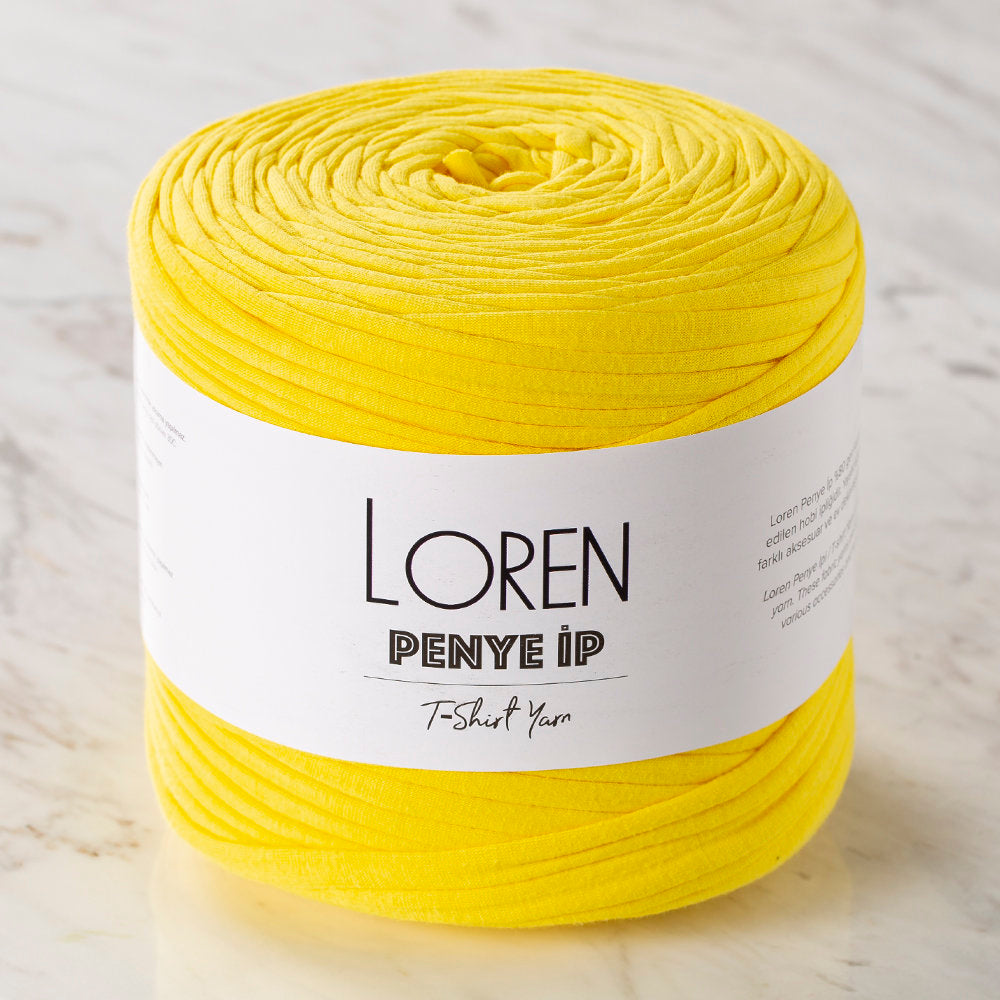 Loren T-shirt Yarn, Yellow - 7