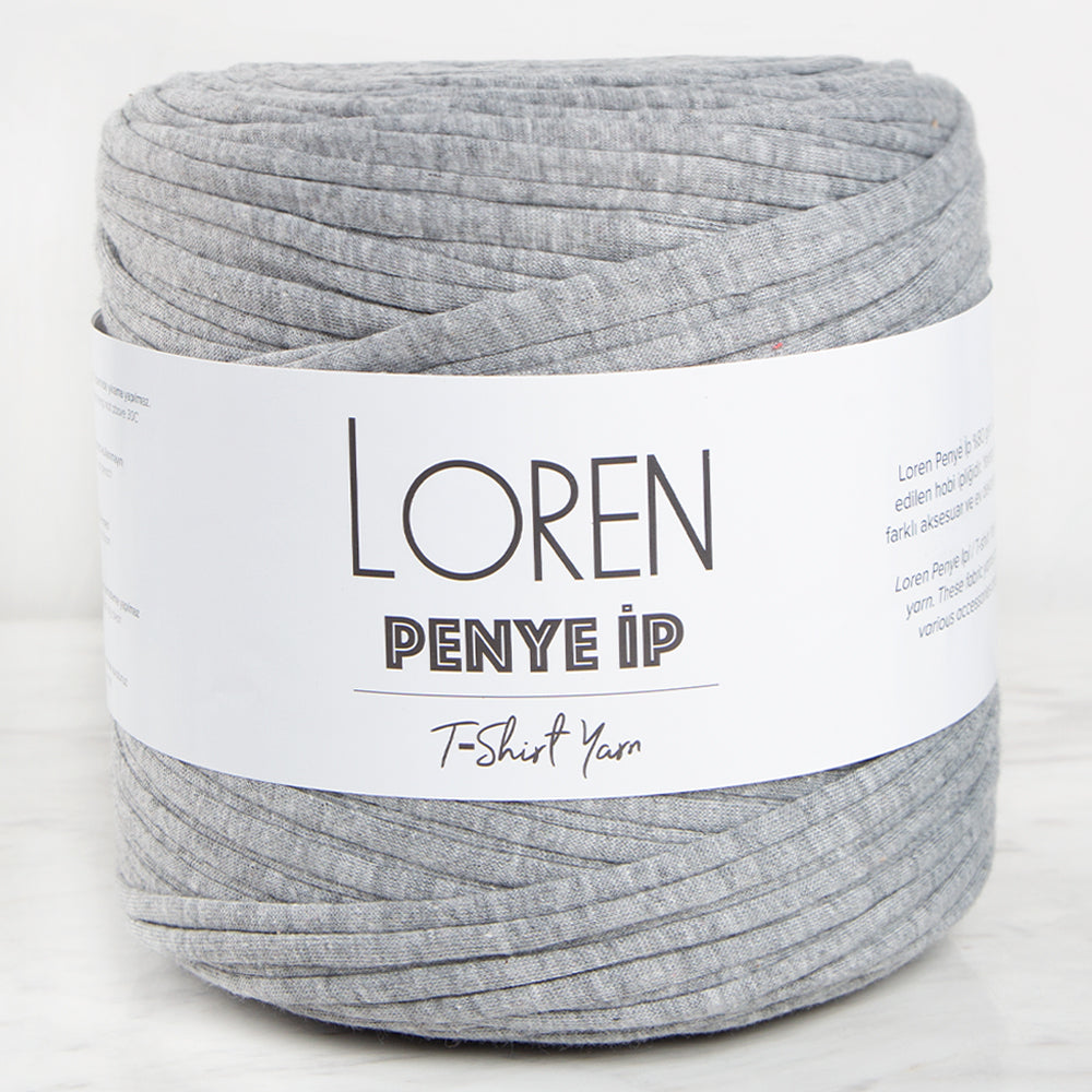 Loren T-shirt Yarn, Heather Grey - 10