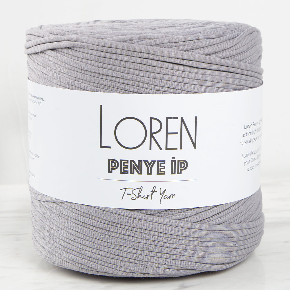 Loren T-shirt Yarn, Grey - 26