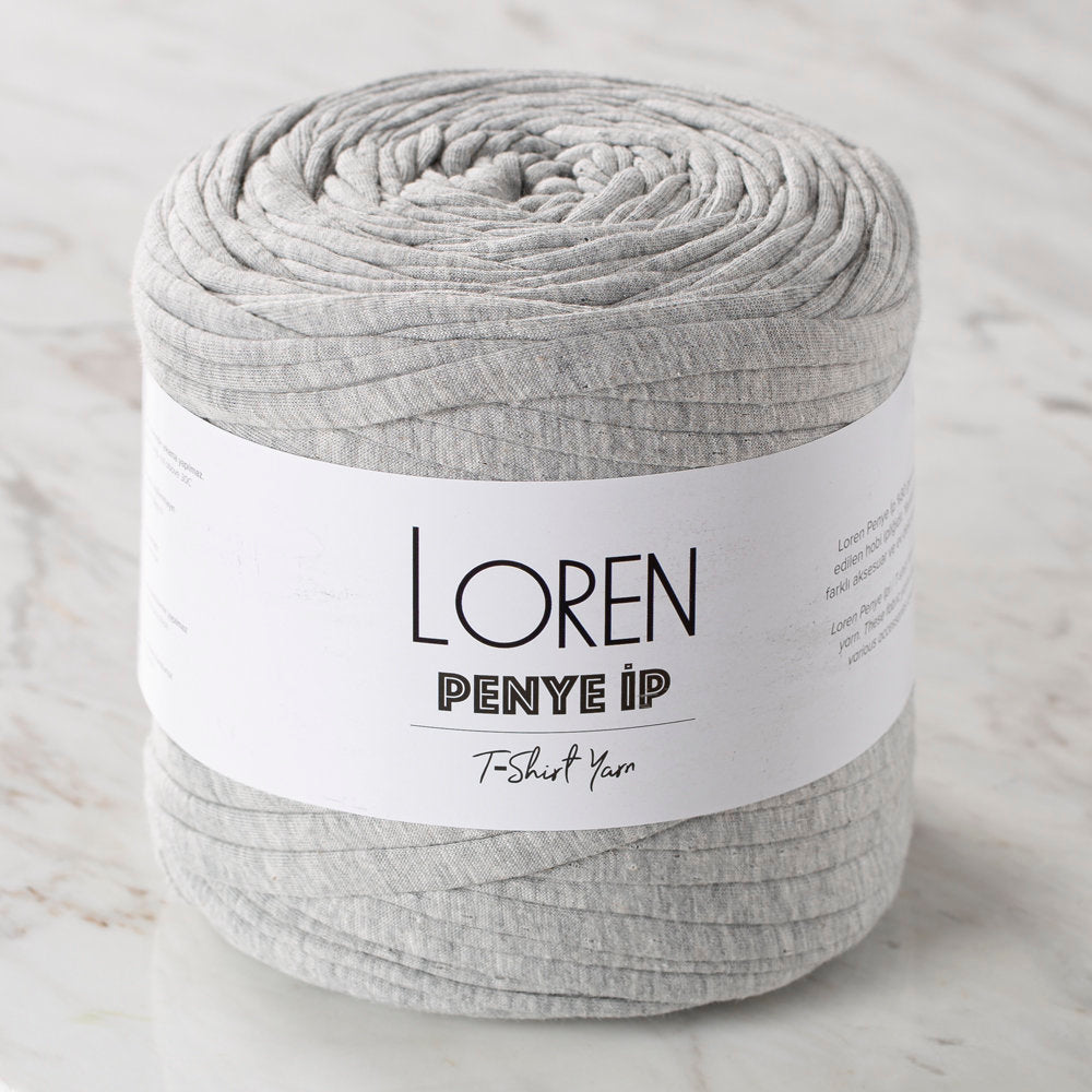 Loren T-shirt Yarn, Heather Grey - 32