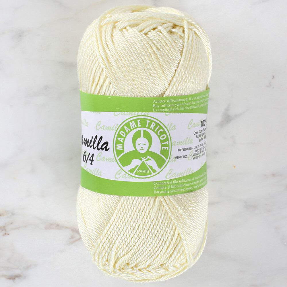 Madame Tricote Paris Camilla 50gr Yarn, Light Yellow - 5047