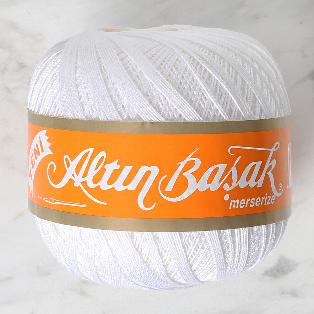 Altınbaşak Klasik No:30 Lace Thread Ball, White