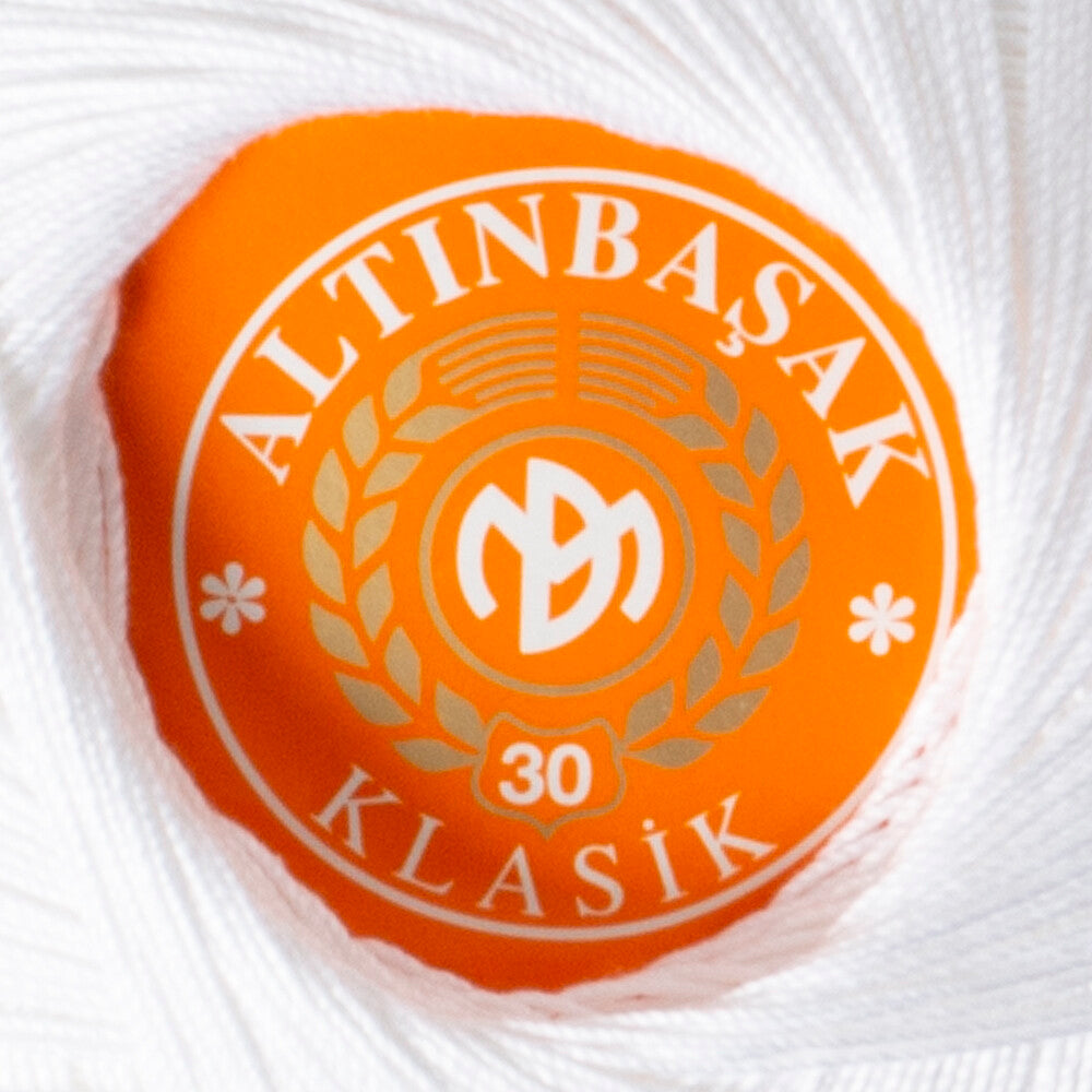 Altınbaşak Klasik No:30 Lace Thread Ball, White