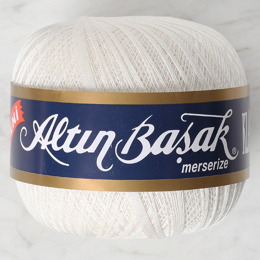 Altınbaşak Klasik No:60 Lace Thread Ball, Cream