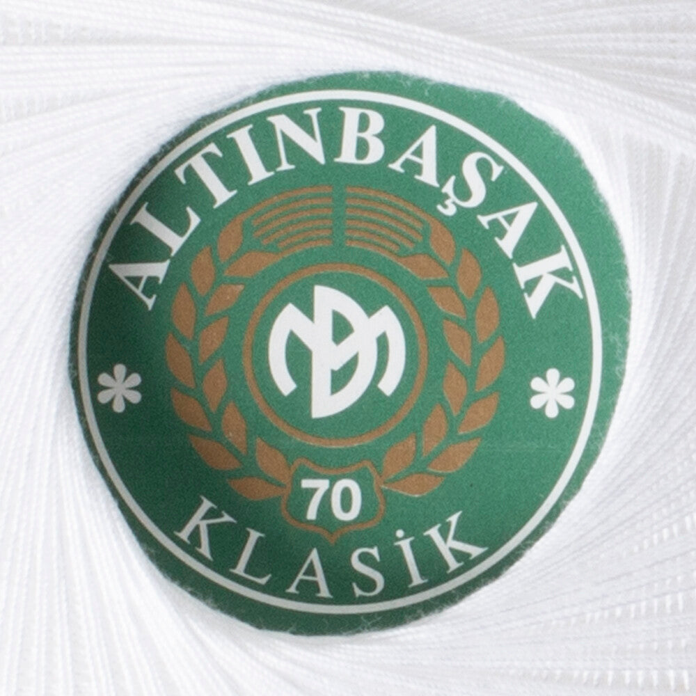 Altınbaşak Klasik No:70 Lace Thread Ball, White