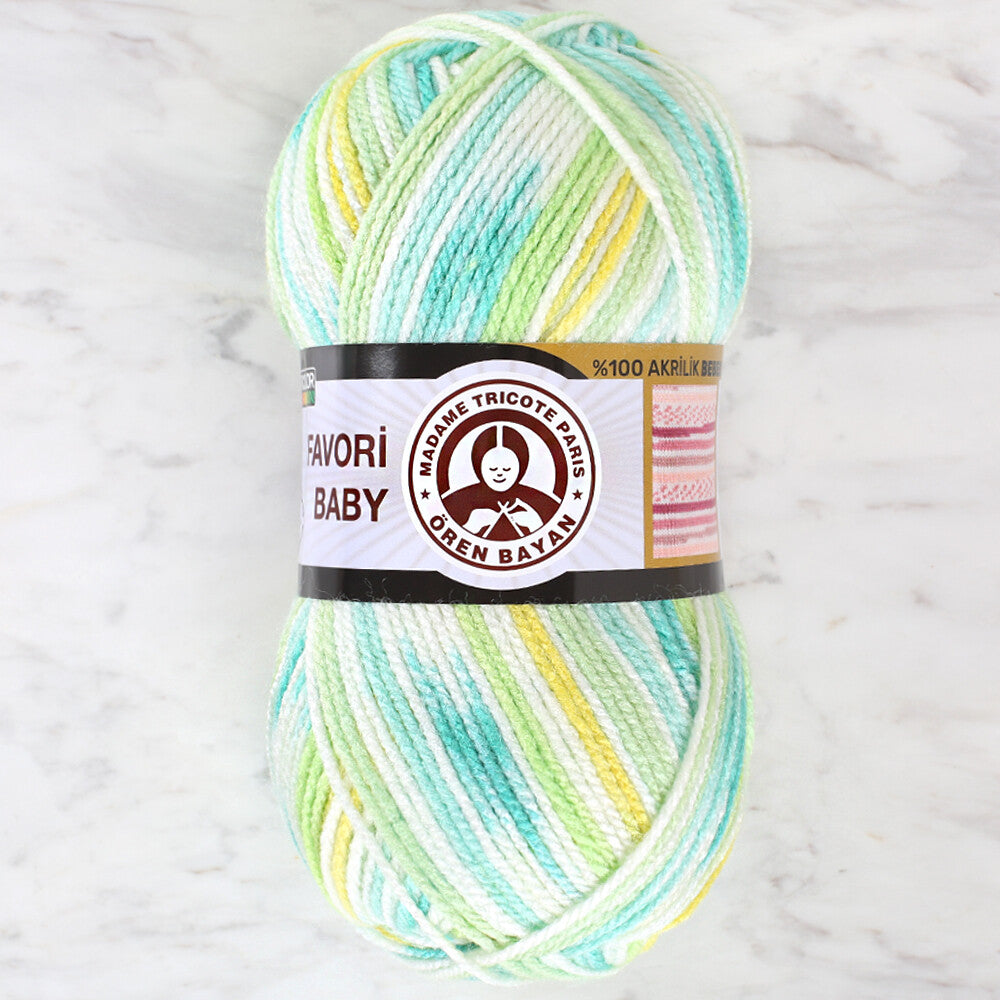 Madame Tricote Paris Favori Baby Yarn, Variegated - 660