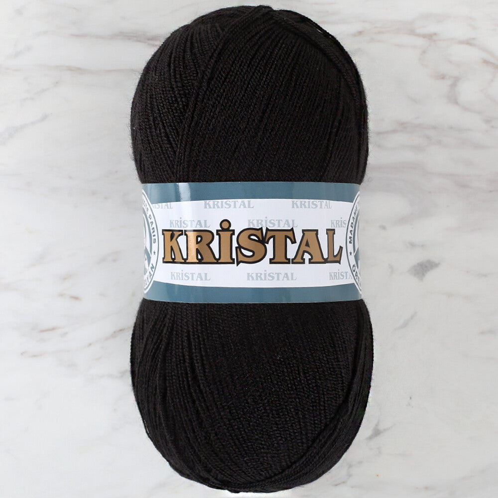 Madame Tricote Paris Kristal Yarn, Black - 999