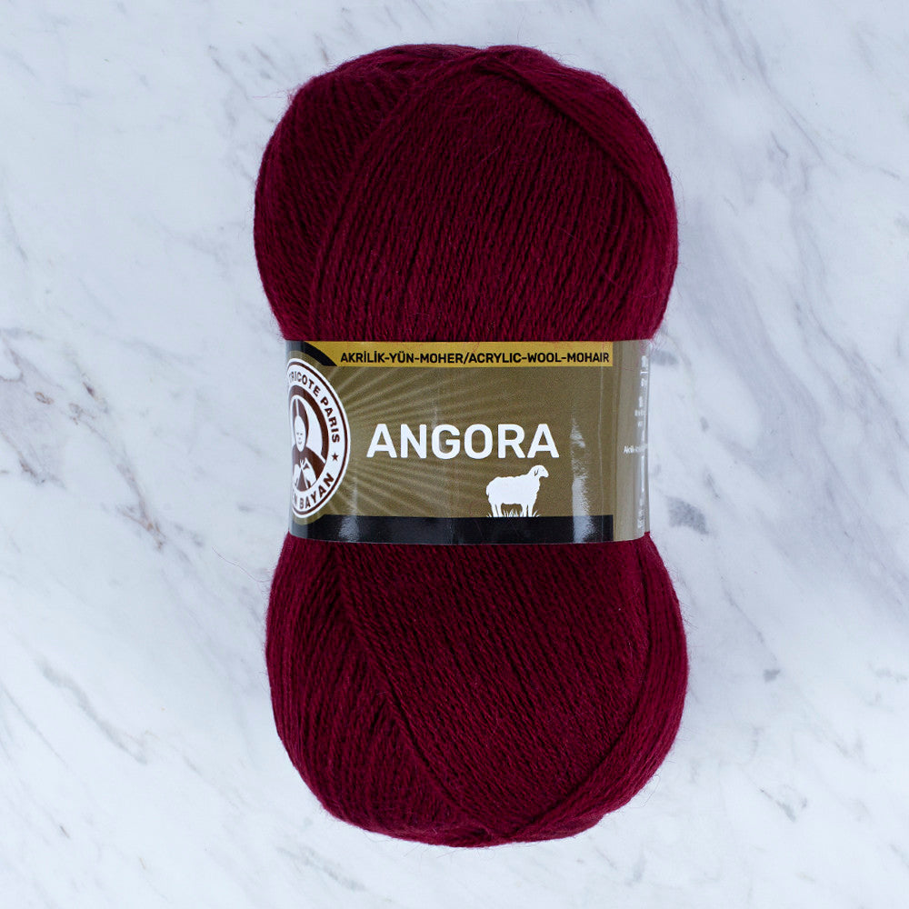 Madame Tricote Paris Angora Knitting Yarn, Claret - 035