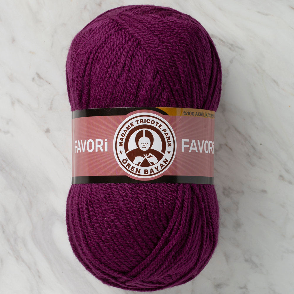 Madame Tricote Paris Favori Knitting Yarn, Purple - 061