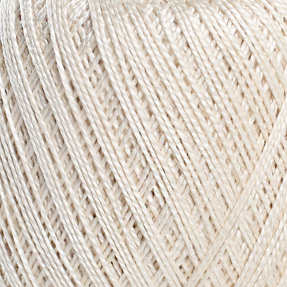 Madame Tricote Paris 5/2 Perle No:5 Lace Thread, Cream - 6300