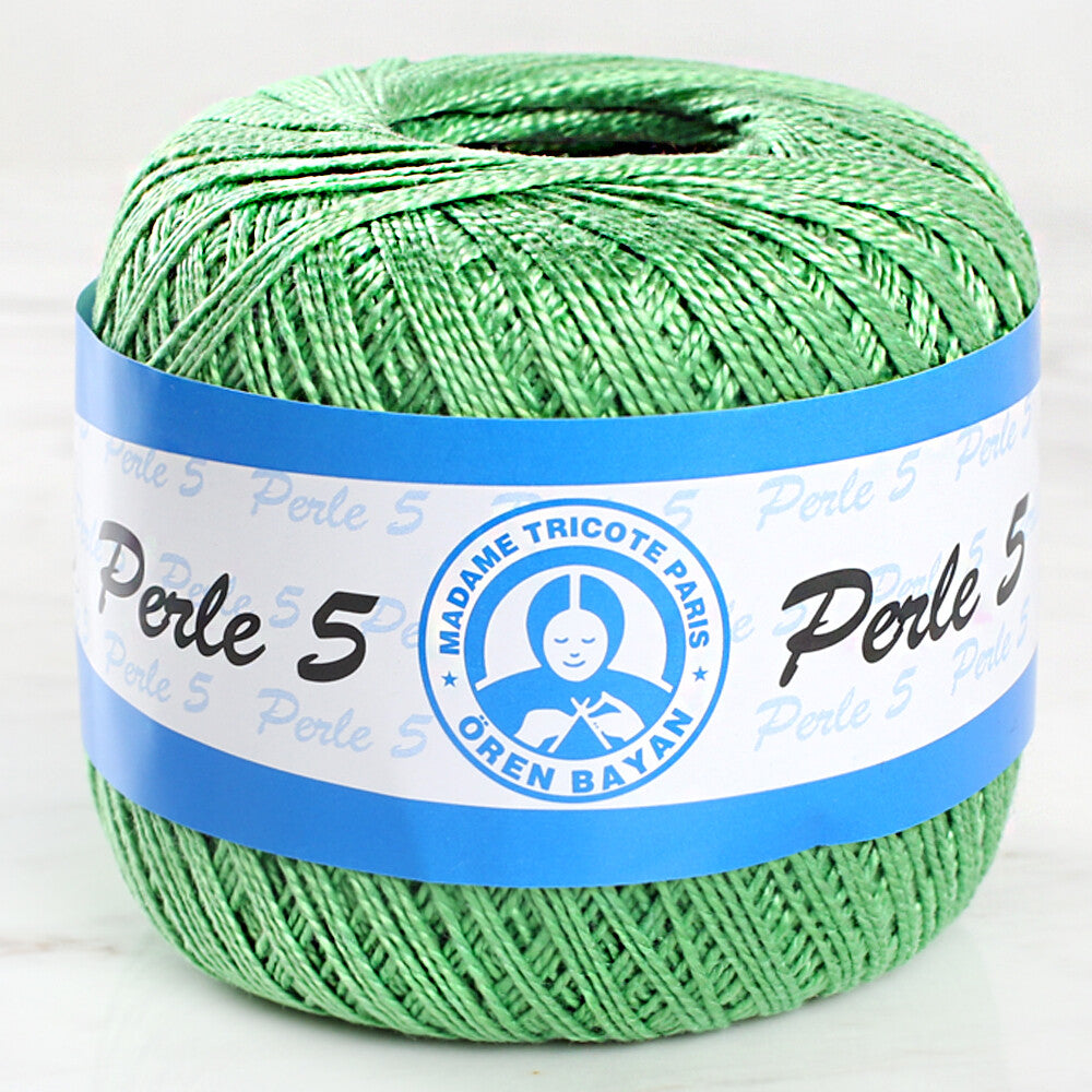 Madame Tricote Paris 5/2 Perle No:5 Lace Thread, Green - 6332