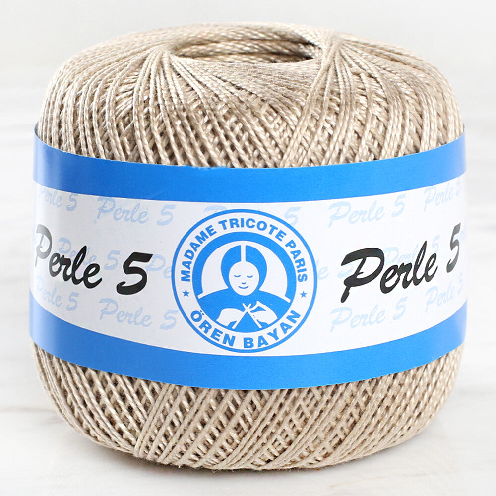 Madame Tricote Paris 5/2 Perle No:5 Lace Thread, Beige - 53782