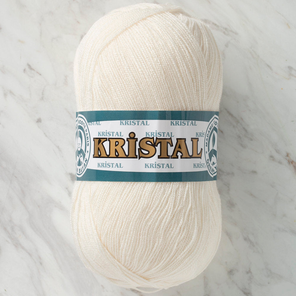 Madame Tricote Paris Kristal Yarn, Cream - 004