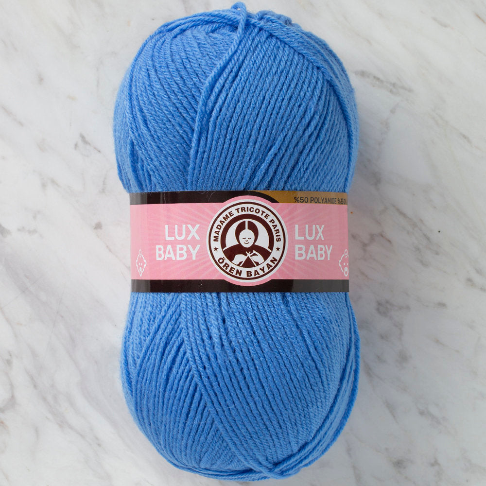 Madame Tricote Paris Lux Baby Knitting Yarn, Blue - 015