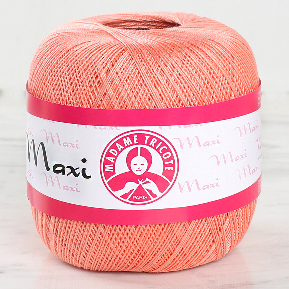 Madame Tricote Paris Maxi 10/3 Lace Thread, Pinkish Orange - 4934- 328