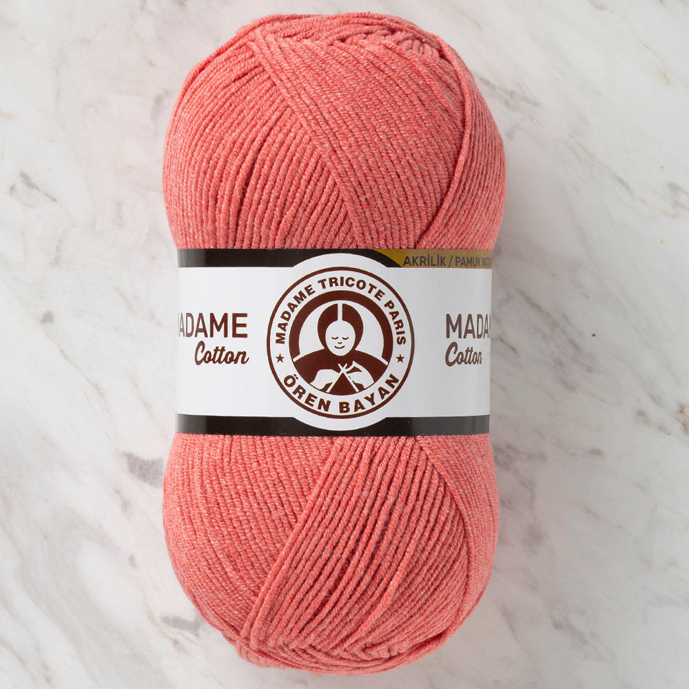 Madame Tricote Paris Madame Cotton Yarn, Vermilion - 008