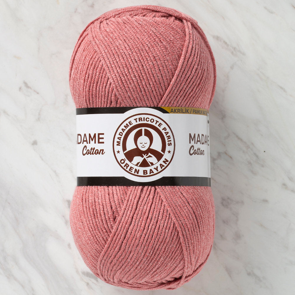 Madame Tricote Paris Madame Cotton Yarn, Dusty Rose - 024