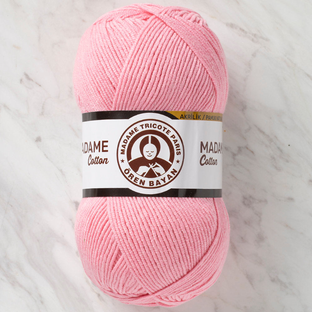 Madame Tricote Paris Madame Cotton Yarn, Pink - 026