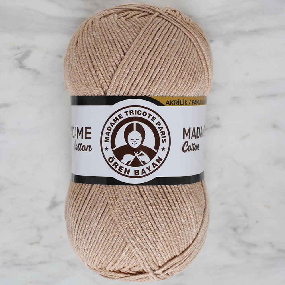 Madame Tricote Paris Madame Cotton Yarn, Beige - 032