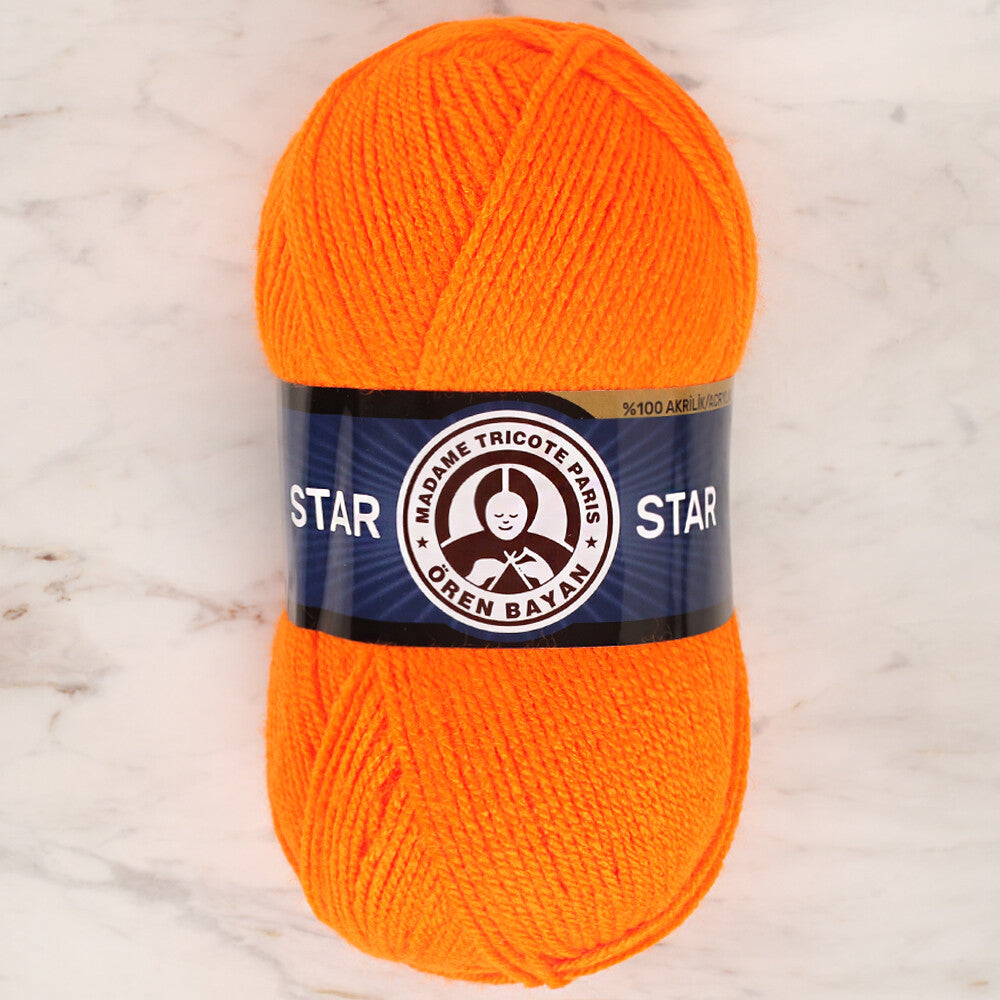 Madame Tricote Paris Star Yarn, Neon Orange - 147