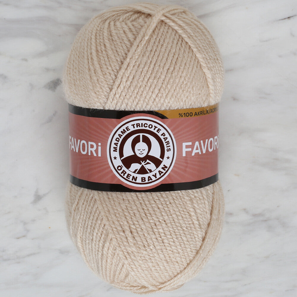 Madame Tricote Paris Favori Knitting Yarn, Light Beige - 145