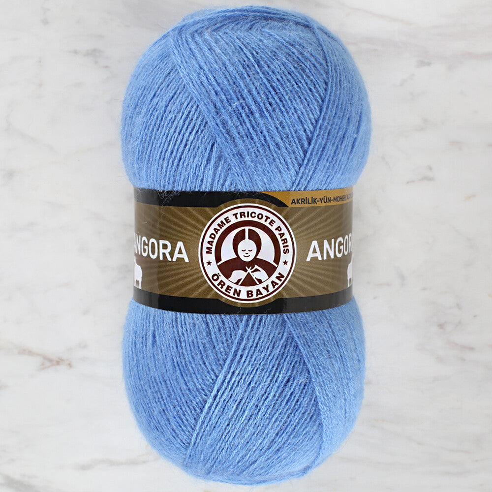 Madame Tricote Paris Angora Yarn, Blue  - 015