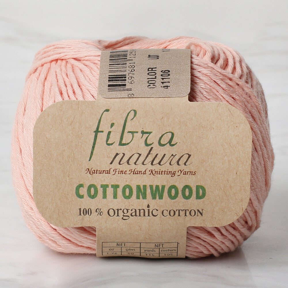 Fibra Natura Cottonwood Yarn, Light Salmon - 41106