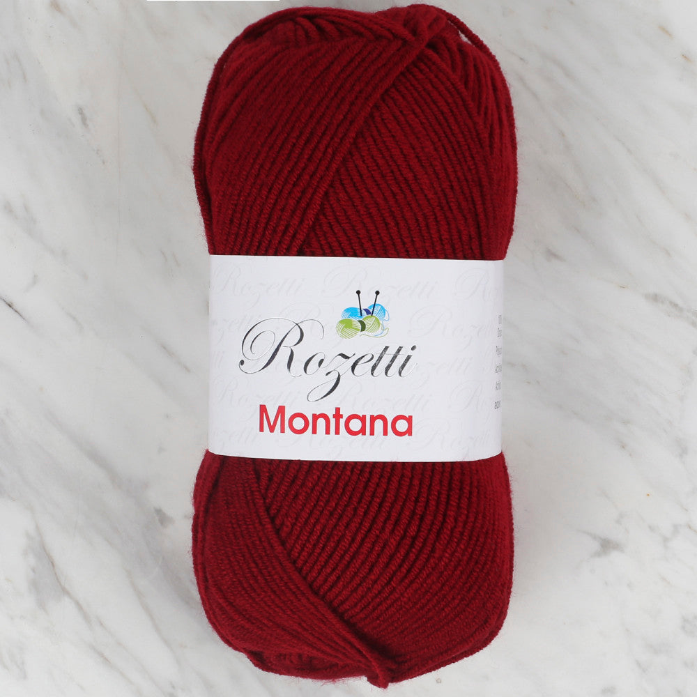 Rozetti Montana Knitting Yarn, Dark Red - 155-10