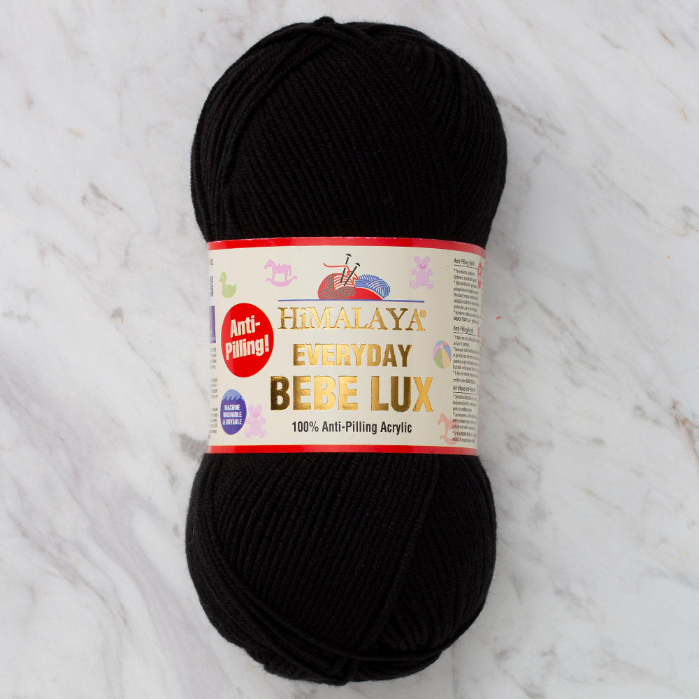 Himalaya Everyday Bebe Lux Yarn, Black - 70418