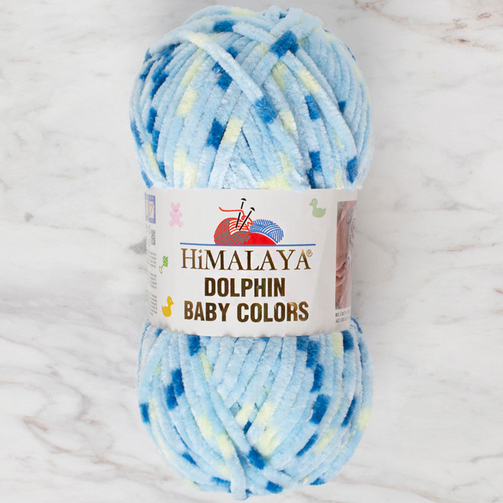 Himalaya Dolphin Baby Colors Chenille Yarn, Variegated - 80403