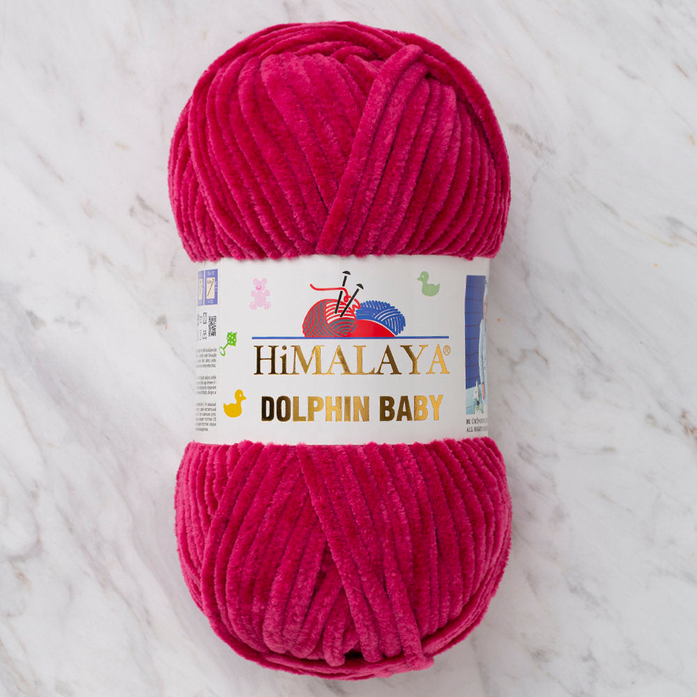 Himalaya Dolphin Baby Chenille Yarn, Fuchsia - 80310