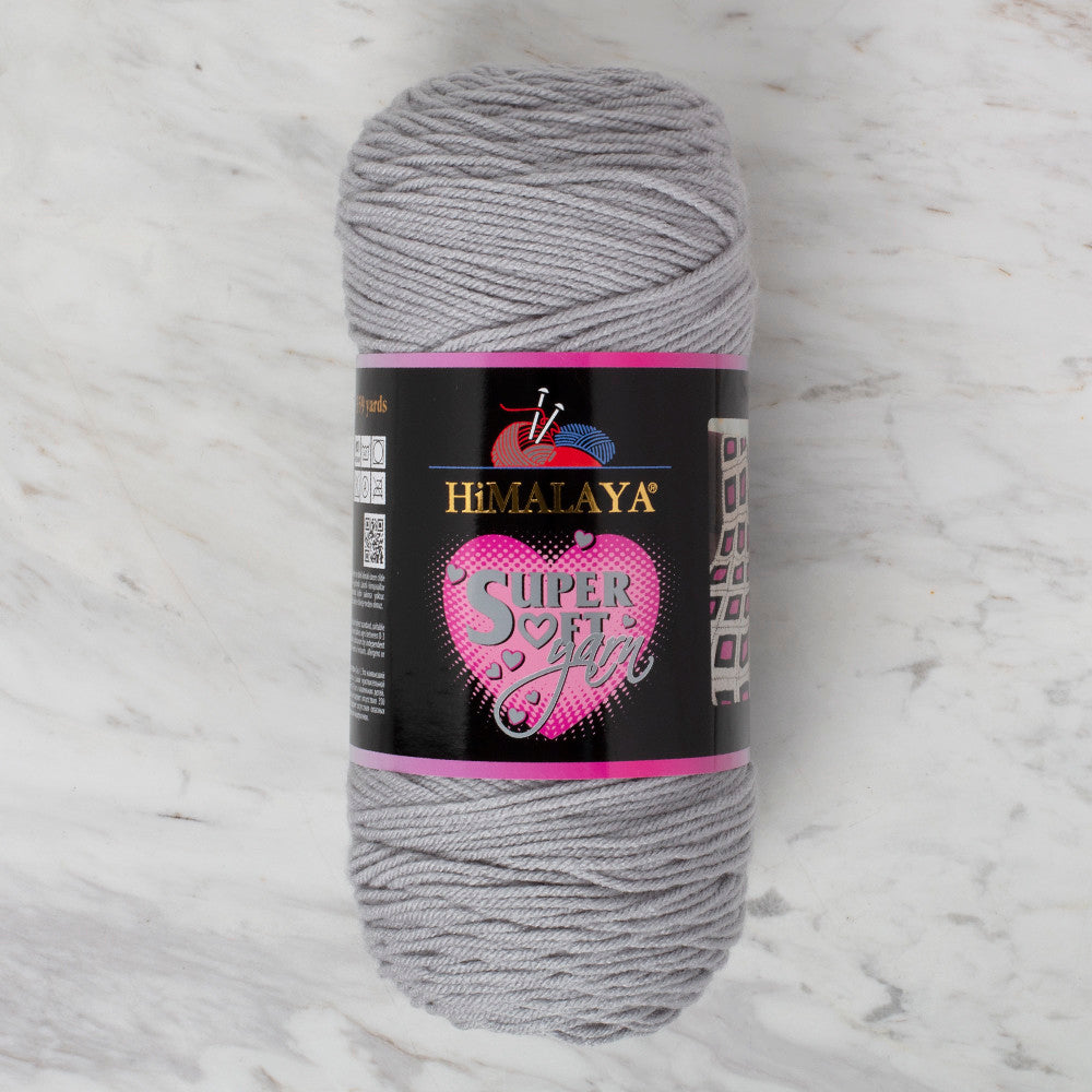 Himalaya Super Soft 200 gr Yarn, Light Grey -80803