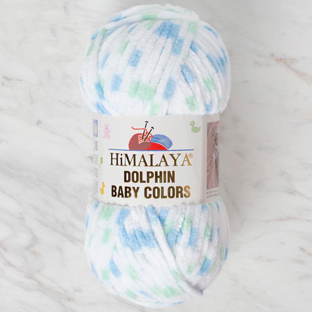 Himalaya Dolphin Baby Colors Chenille Yarn, Variegated - 80409